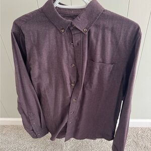 Banana Republic Men's Dark Purple Casual Shirt